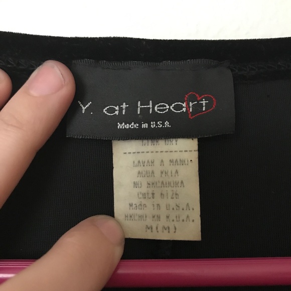 Vintage Velvet Little Black Dress - Picture 4 of 4